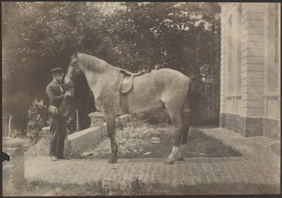 [Paard en Mens] door Unknown artist