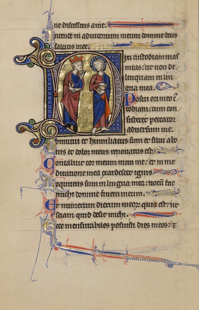 Begin D: David en Christus door Unknown artist