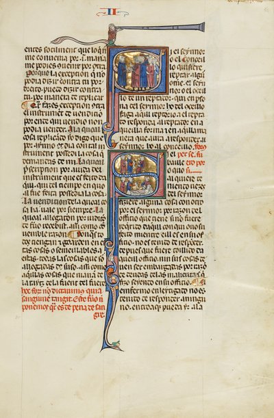 Initial S: Een advocaat voor een groep mannen; Initial S: Een advocaat met cliënten voor een rechter en Een rechter, advocaat en cliënten aan het ziekbed van een man door Unknown artist