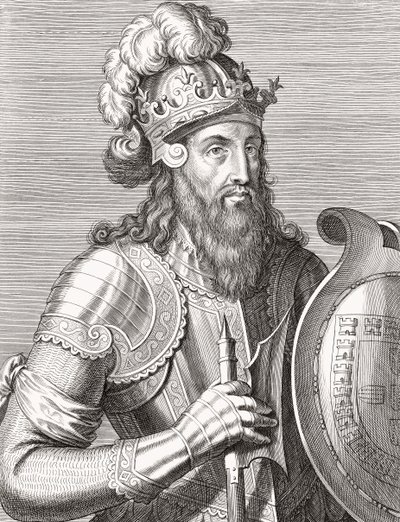 Koning Afonso III van Portugal. Portret. door Unknown artist