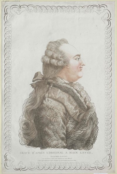 Koning van Frankrijk Lodewijk XVI door Unknown artist