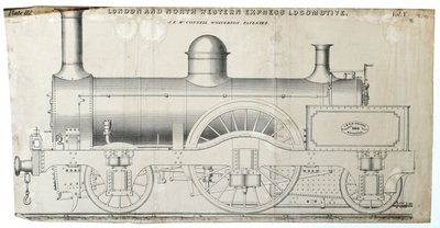 London and North Western Express Locomotive plaat 112 door Unknown artist