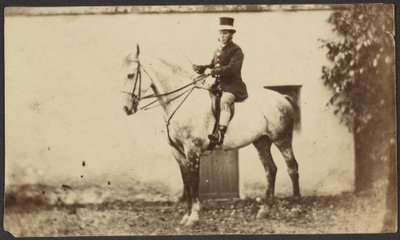 [Man te paard]. door Unknown artist