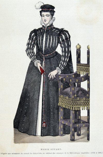 Marie Stuart - gravure door Unknown artist