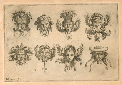 Mascarons door Unknown artist