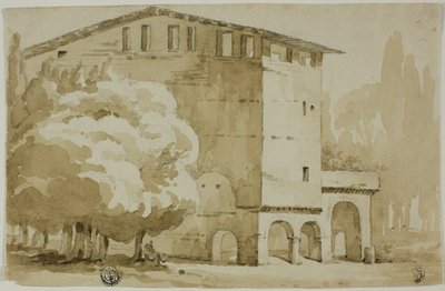 Middeleeuwse Graanschuur in de Romeinse Campagna door Unknown artist