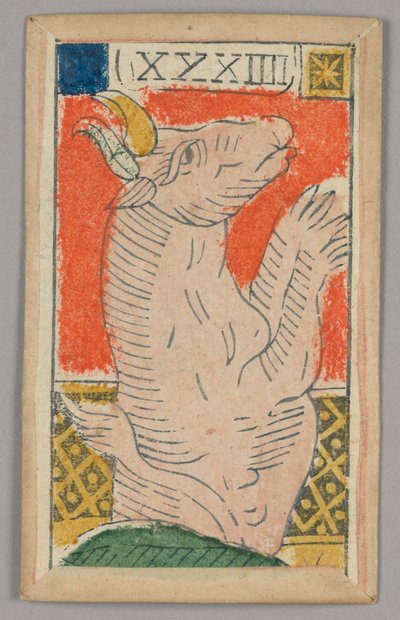 Minchiate (Tarot) speelkaart door Unknown artist