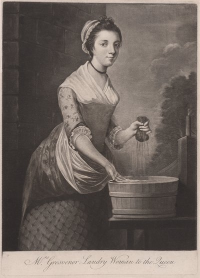 Mevrouw Grosvenor Wasvrouw van de Koningin door Unknown artist