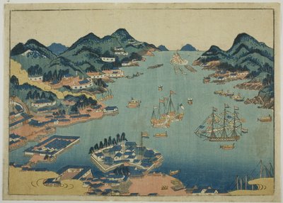 Haven van Nagasaki door Unknown artist