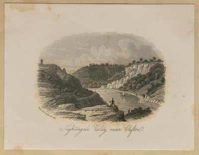 Nightingale Valley, bij Clifton door Unknown artist