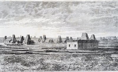Oliebronnen, Baku, Kaukasus (Nobel) door Unknown artist