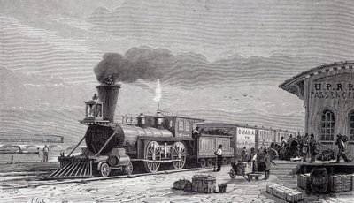 Station Omaha, startpunt van de Pacific Railway - in 