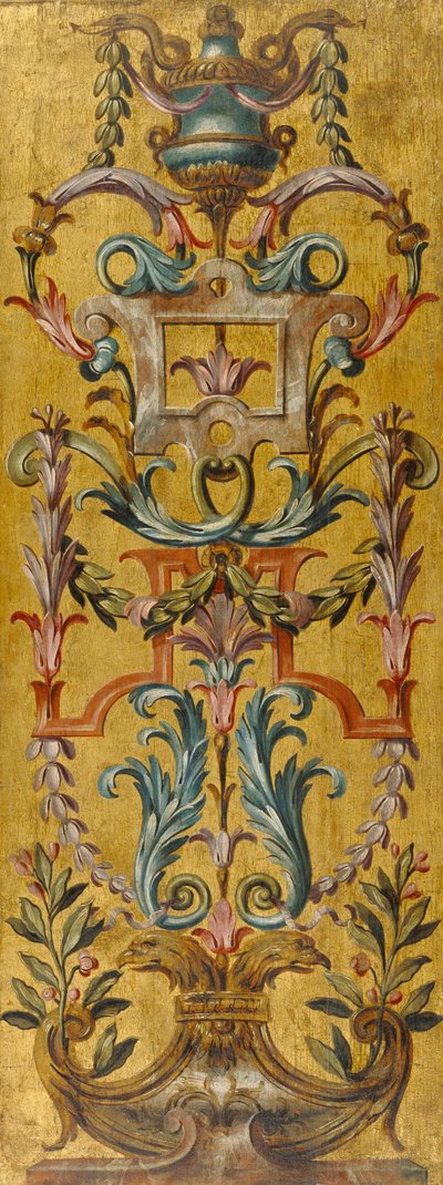 Eén geschilderd paneel door Unknown artist