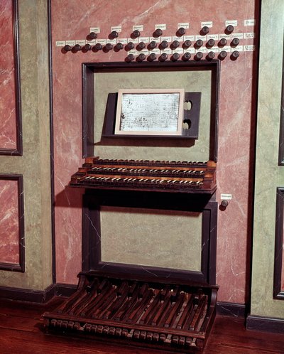 Orgel van de Marienkirche kerk, Bonn, Duitsland, bespeeld door Ludwig van Beethoven als kind door Unknown artist
