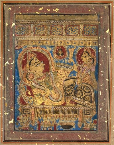 Pagina uit een Kalpa-sutra: De Geboorte van Mahavira door Unknown artist