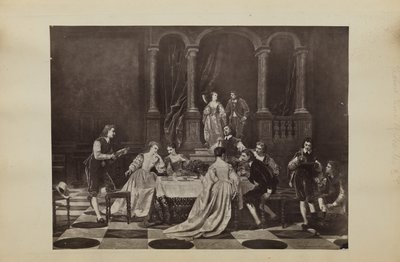 [Schilderij van muziekrecital]. door Unknown artist