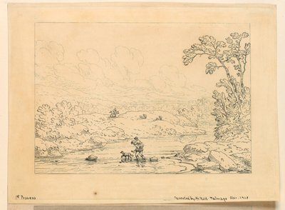 Pastorale scène, 1e proces door Unknown artist