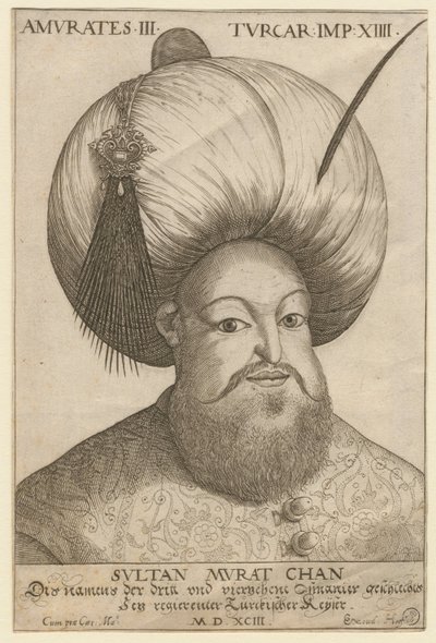 Portret van Murad III (1546-1595), sultan van het Ottomaanse Rijk door Unknown artist