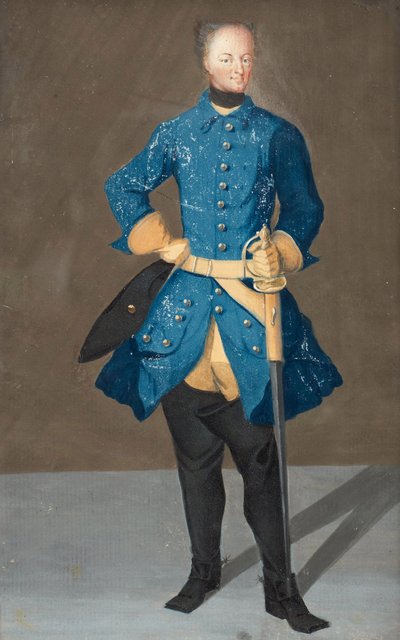 Portret van koning Karel XII van Zweden door Unknown artist