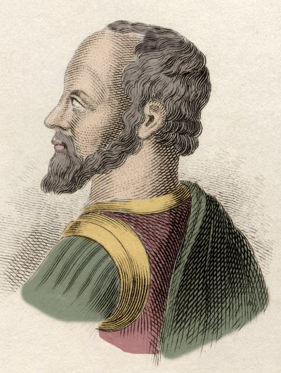 Portret van Anne de Montmorency, Hertog van Montmorency (1492-1567), Frans militair, staatsman en diplomaat. Gravure uit de 19e eeuw door Unknown artist
