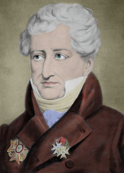Portret van Baron Georges Cuvier (1769-1832), Franse natuuronderzoeker. door Unknown artist