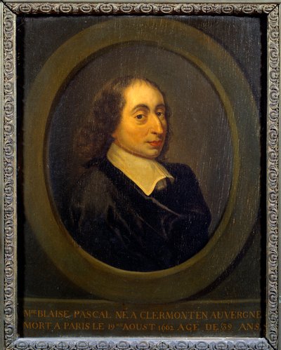 Portret van Blaise Pascal door Unknown artist