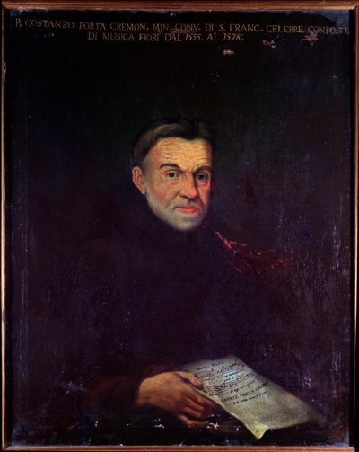 Portret van Costanzo Porta, Italiaanse componist door Unknown artist