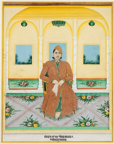 Portret van Gadadhar Prasad door Unknown artist
