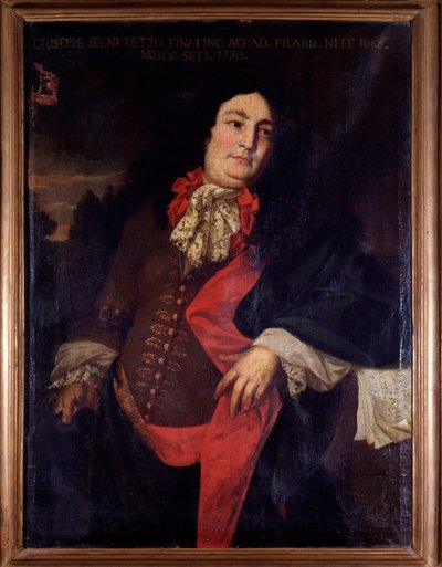 Portret van Giuseppe Segni, Italiaanse castraat door Unknown artist