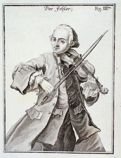 Portret van Leopold Mozart (gravure) door Unknown artist