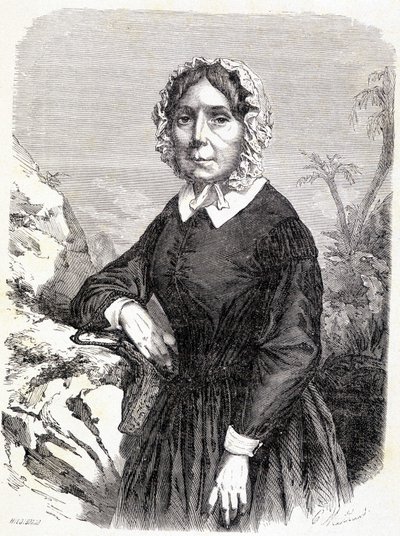 Portret van Madame Ida Pfeiffer (1798-1858), Oostenrijkse reiziger door Unknown artist