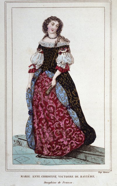 Portret van Maria-Anna-Christina van Beieren. München door Unknown artist
