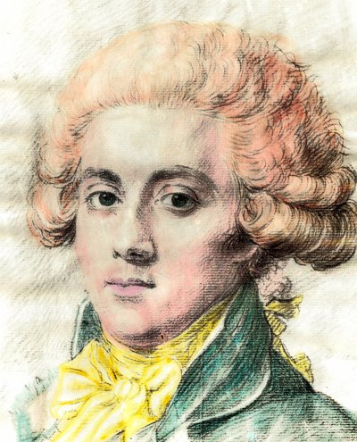 Portret van Pierre Victorien Vergniaud, Franse politicus Girondin (detail) door Unknown artist
