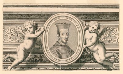 Portret van een kardinaal door Unknown artist