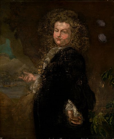 Portret van een man, eerste kwart 18e eeuw (olieverf op doek) door Unknown artist
