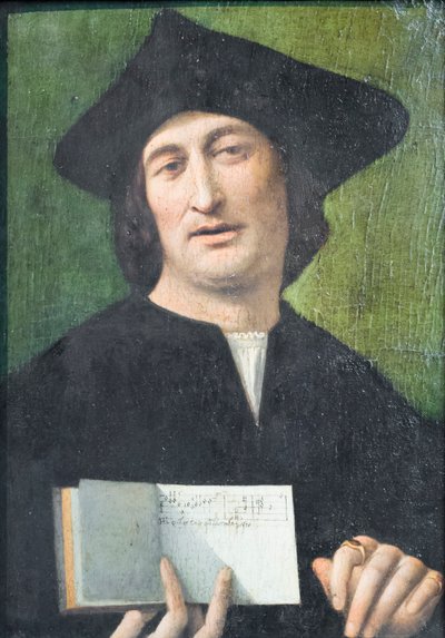 Portret van een zanger door Unknown artist