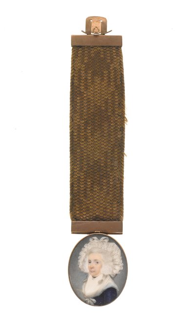 Portret van een vrouw, vermoedelijk Susannah Eveleigh, vrouw van William Eveleigh door Unknown artist