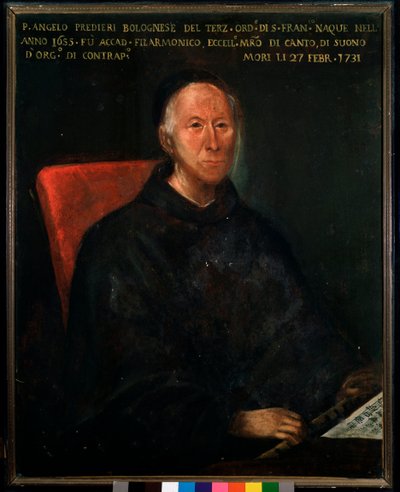 Portret van vader Angelo Tommaso Predieri, Italiaanse componist en leraar door Unknown artist