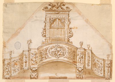 Project: Een orgelgalerij en het orgel met alternatieve suggesties door Unknown artist