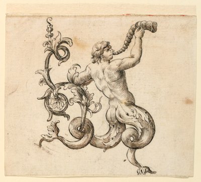 Projectfragment van een ornament door Unknown artist
