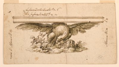 Project voor een tafel door Unknown artist