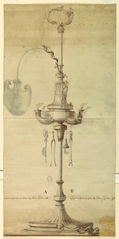Project voor een Olie Lamp met Alternatieve Suggesties door Unknown artist
