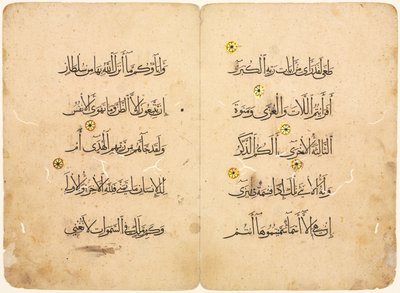 Koran manuscript folio door Unknown artist