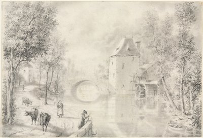 Weg bij de Oude Brug door Unknown artist