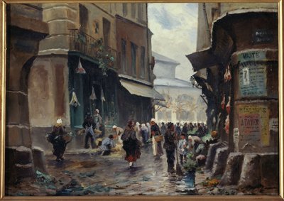 Rue Pirouette, circa 1880, huidige 1e arrondissement door Unknown artist