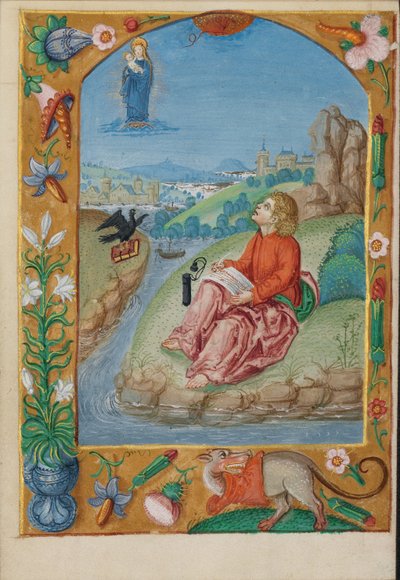 Johannes op Patmos door Unknown artist