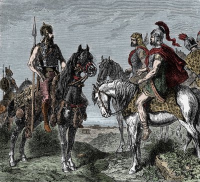 Tweede Punische Oorlog: Galliërs weigeren Hannibal te steunen door Unknown artist