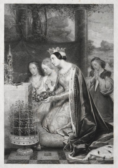 St. Amelia, Koningin van Hongarije door Unknown artist