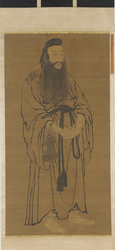 Staand Beeld van Lü Dongbin door Unknown artist