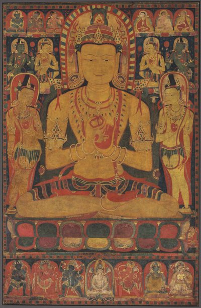 Tantrische Boeddha Vairochana als Vajrasattva door Unknown artist